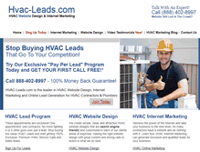 Tablet Screenshot of hvac-leads.com